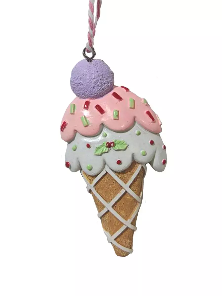 Новогоднее подвесное украшение из полирезины / 9x4,1x1,5см 94584