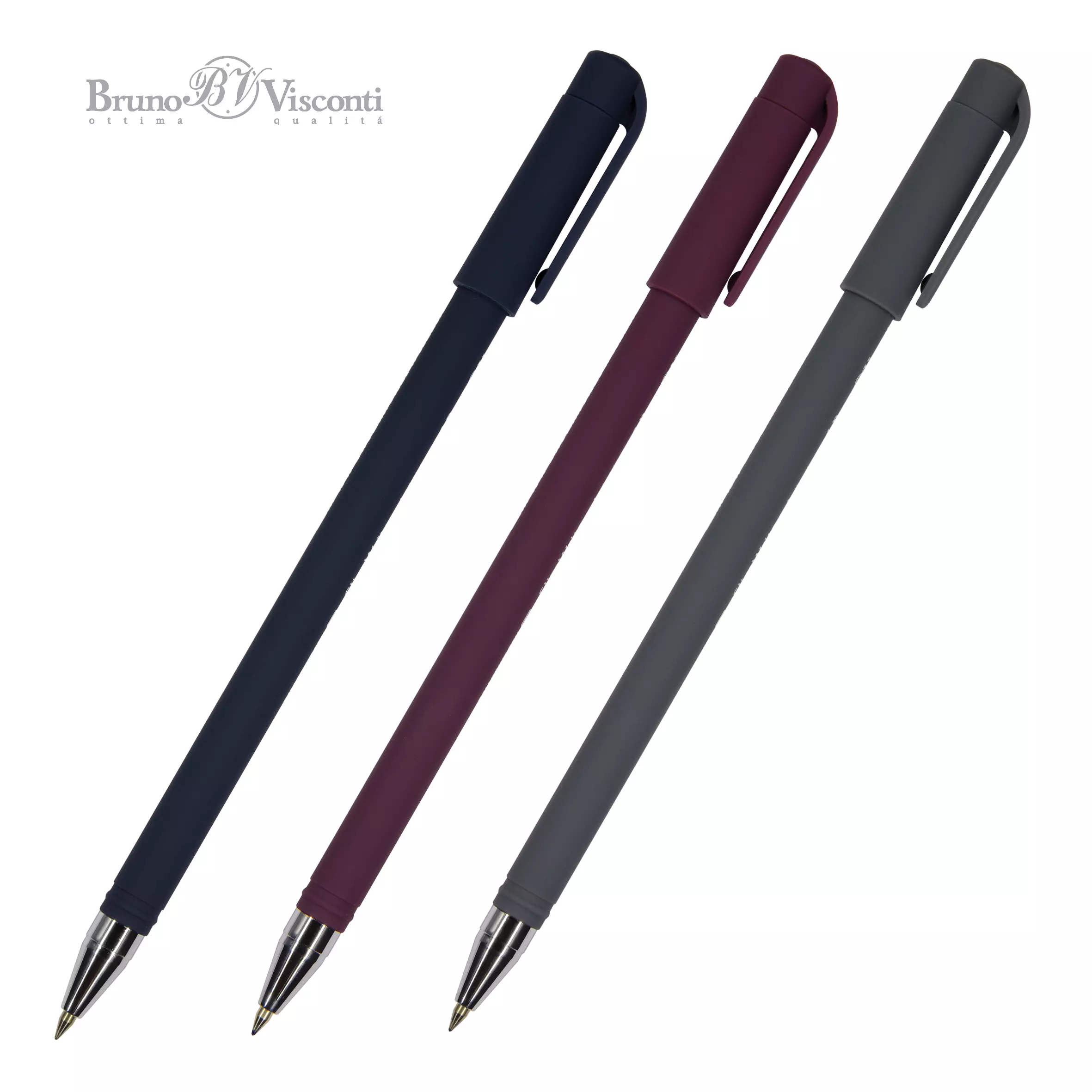 Шариковая ручка BrunoVisconti SlimWrite.ORIGINAL 0.5 мм, синяя (3 цвета корпуса)