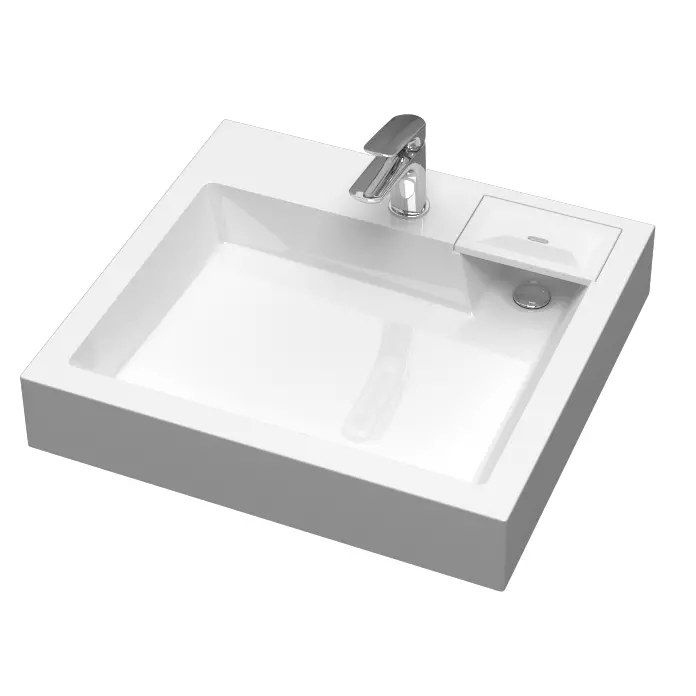 Раковина над стиральной машиной 60x55х10 см Reflexion Delta RX6055DE в комплекте сифон и крепёж