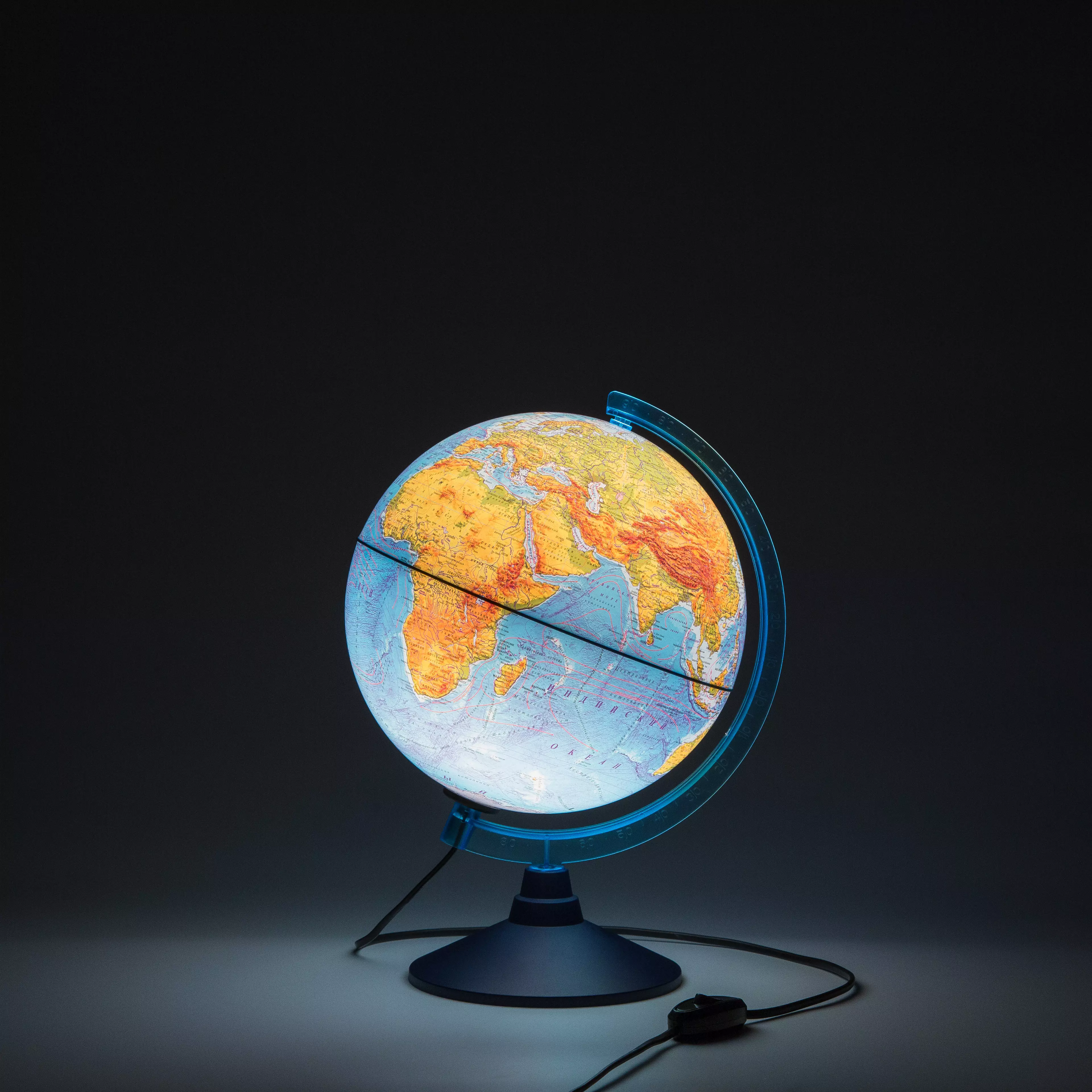 Глобус Земли физический d=250 мм с подсветкой Классик Евро Ке012500189
