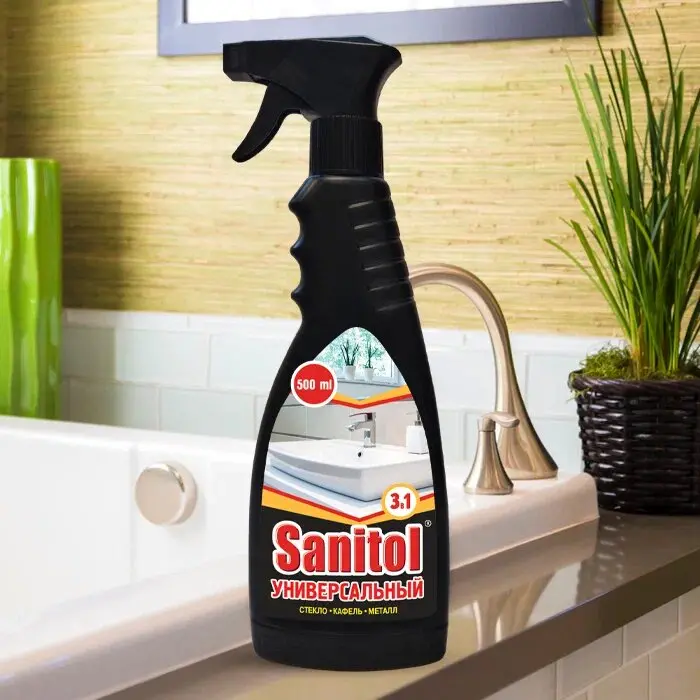 Чистящее средство Sanitol для удаления известкового налета мыльных разводов и ржавчины 500 мл
