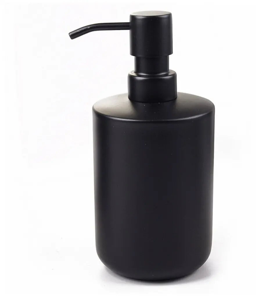 Дозатор для жидкого мыла черный металл B1034P-1