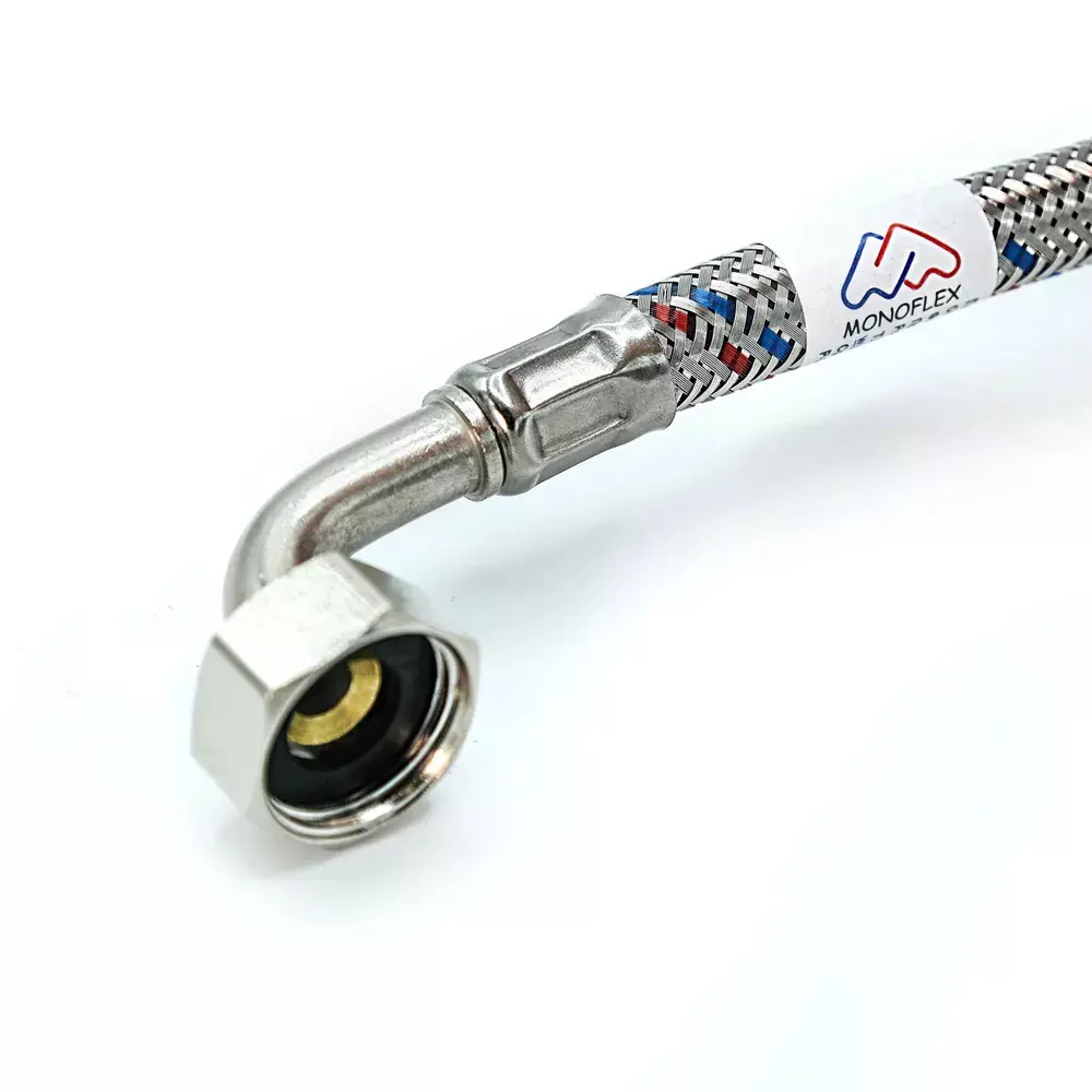 Гибкая подводка для воды угловая 3/4" ВР, 1.5 м, d12, Стандарт Monoflex Н02346