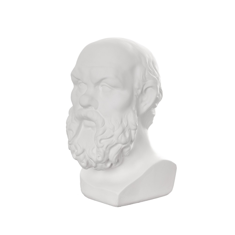Гипсовая фигура Малевичъ голова Сократа