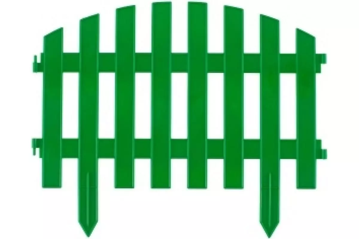 Декоративный забор Винтаж, 28х300 см, зеленый, / Palisad