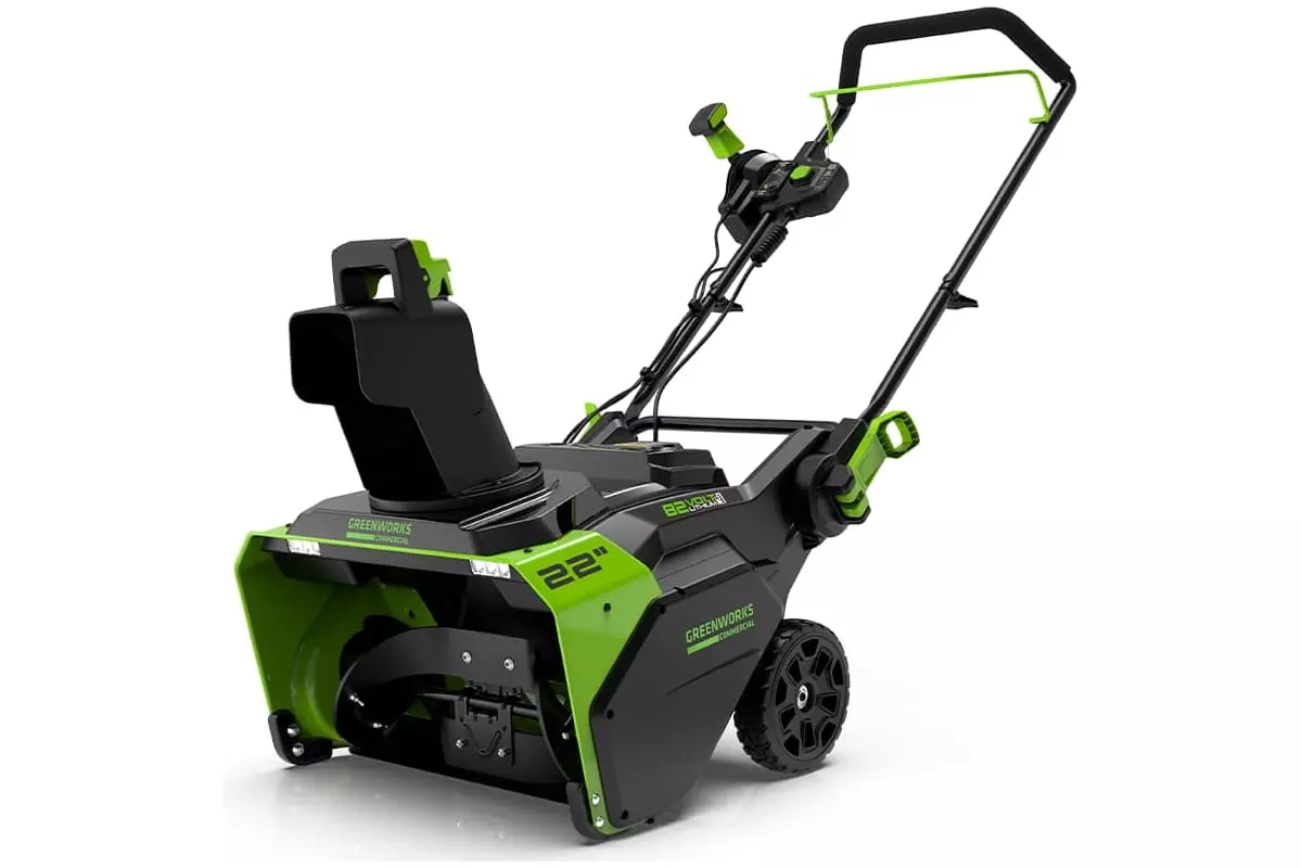 Снегоуборщик аккумуляторный бесщеточный 330*560 Greenworks 2602507UB 82В 1Акб*5А\ч