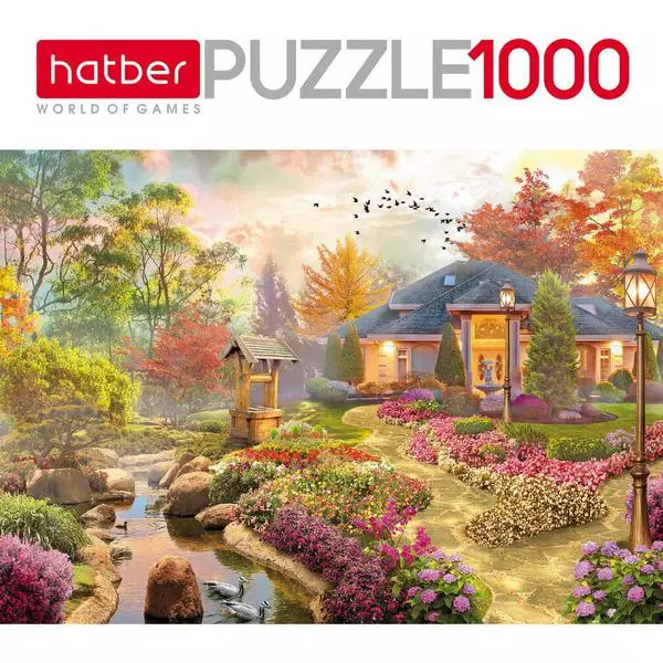 Пазл 1000 элементов 680х480 мм Hatber Любимый сад 66915