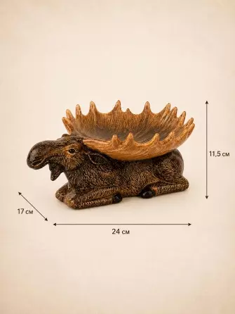 Блюдо сервировочное 24х17х11,5 см, керамика, "Лоси" Elan Gallery