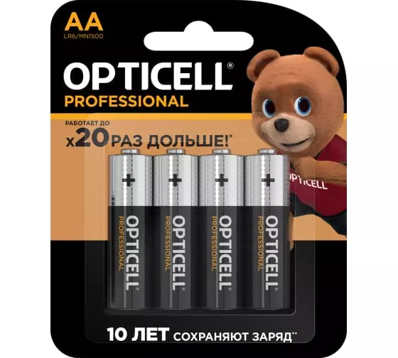 Батарейки Opticell PROFESSIONAL AA 4шт