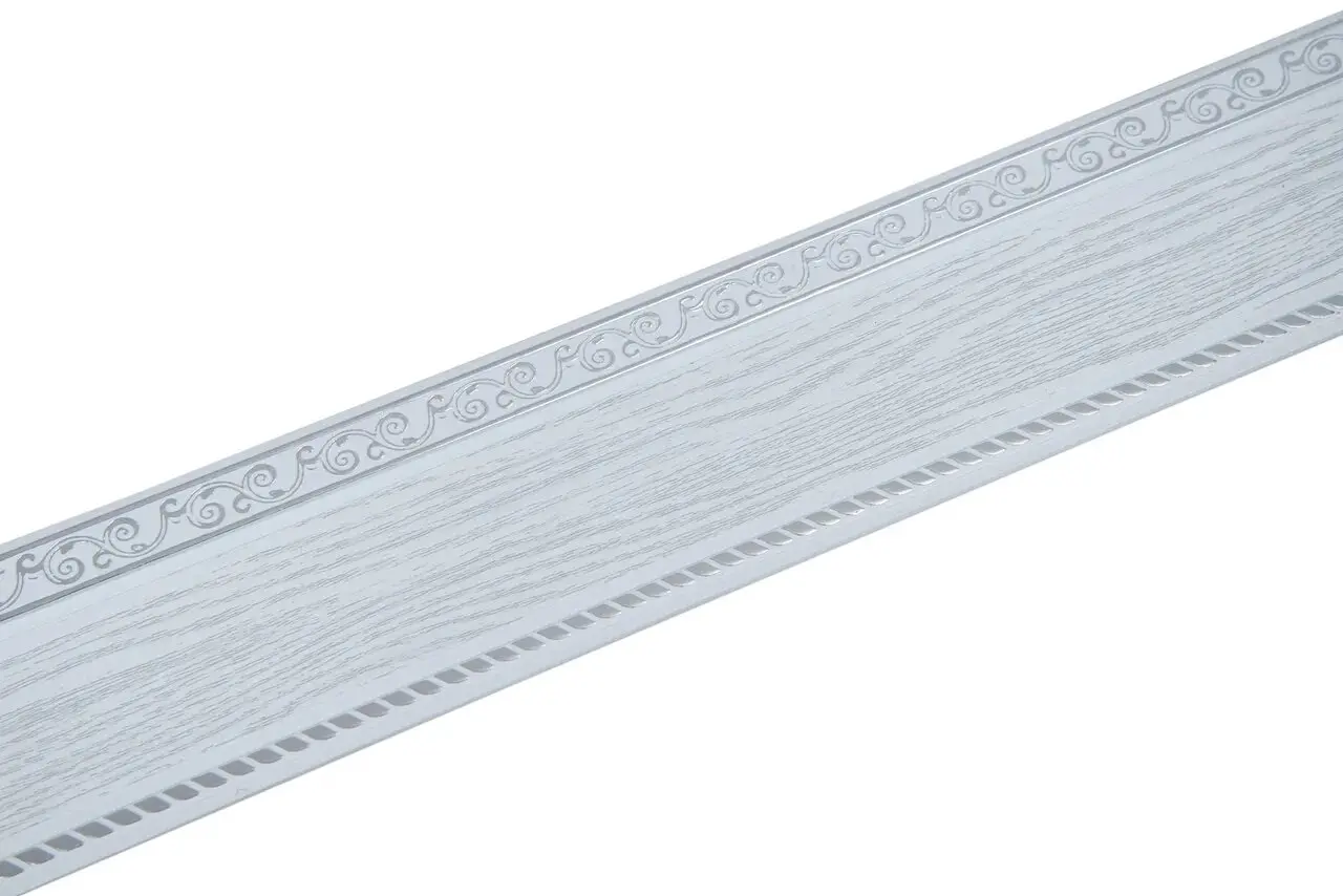 Планка Декоративная 250 Есенин серебро - Патина Белая