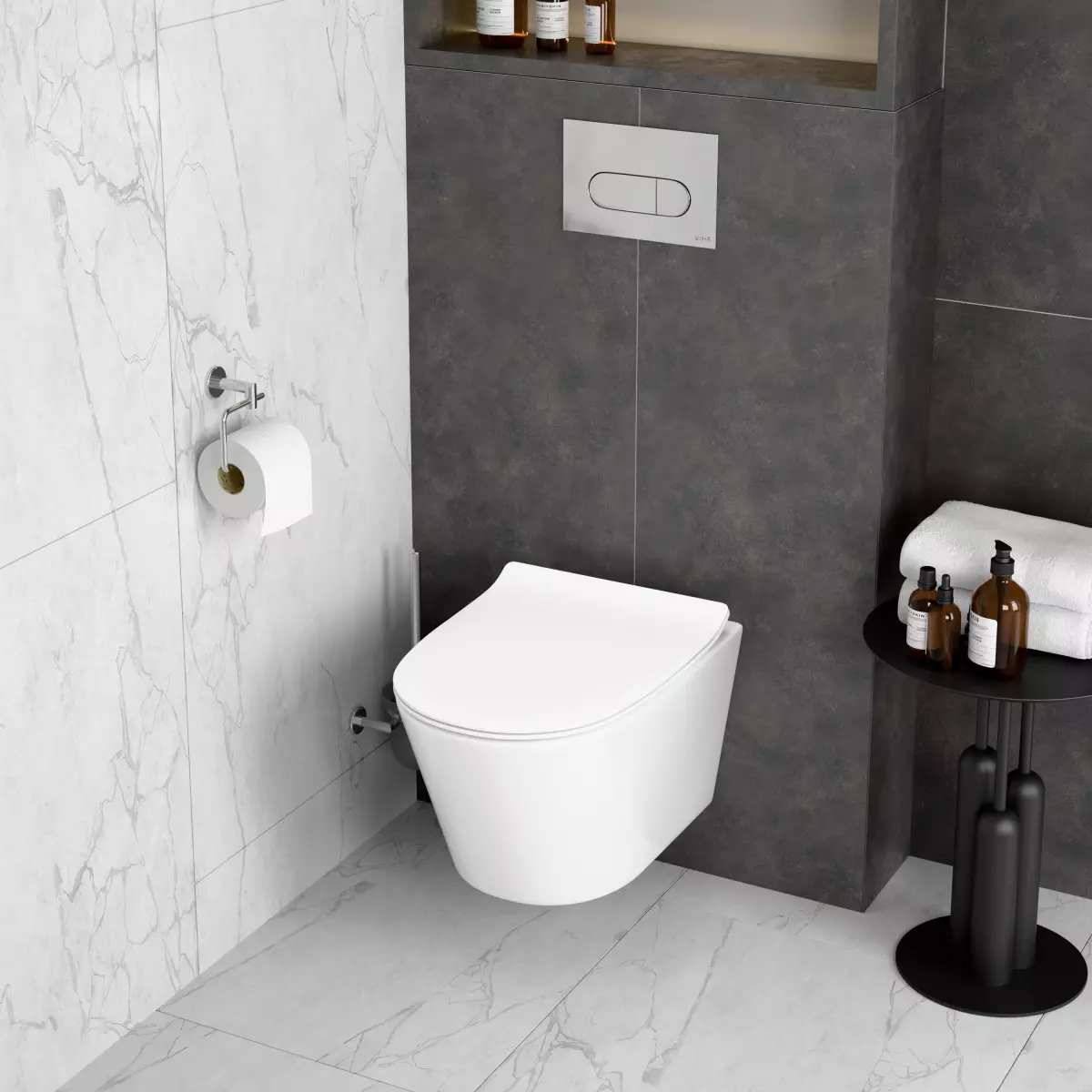 Подвесной унитаз VitrA M50 8302B003-6404 смыв Торнадо (VortexFlush), безободковый с сиденьем микролифт дюропласт белый санитарный фарфор