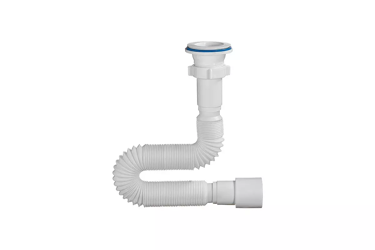 Гибкая труба с выпуском 1 1/2 х 40/50, с пластиковой решеткой d70 мм, длина 1250 мм, ORIO А-7013