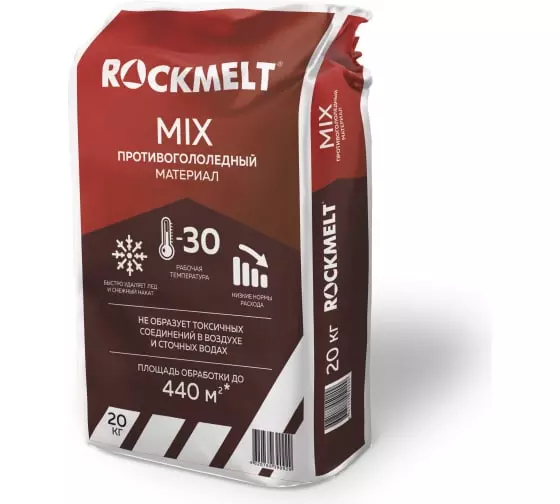 Противогололедный реагент Rockmelt MIX 20 кг