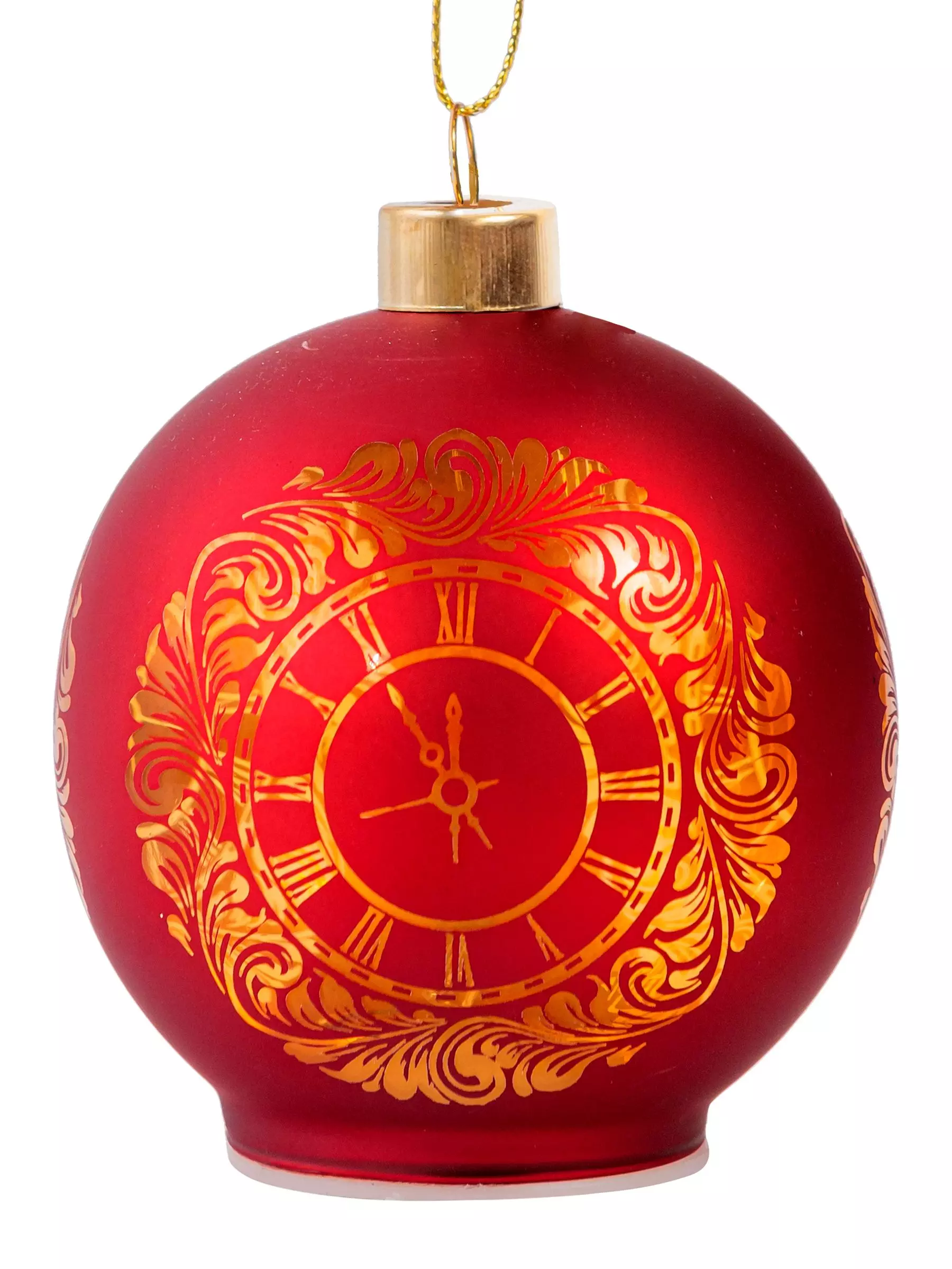 Новогоднее подвесное украшение из стекла, со светодиодной подсветкой 8x9x8см 95546