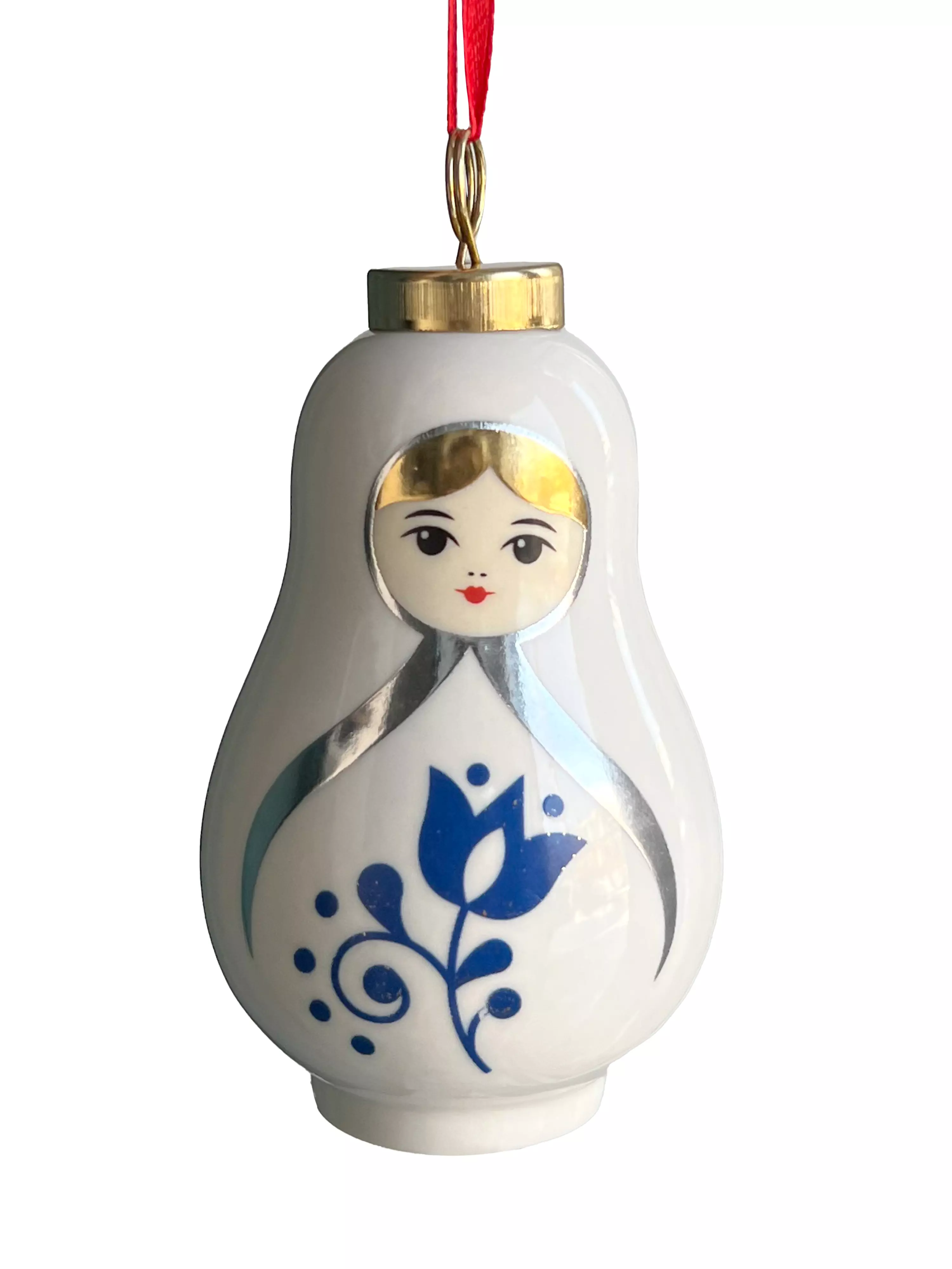 Новогоднее подвесное украшение из фарфора, набор из 2 шт / 6х10,7х6см 94954