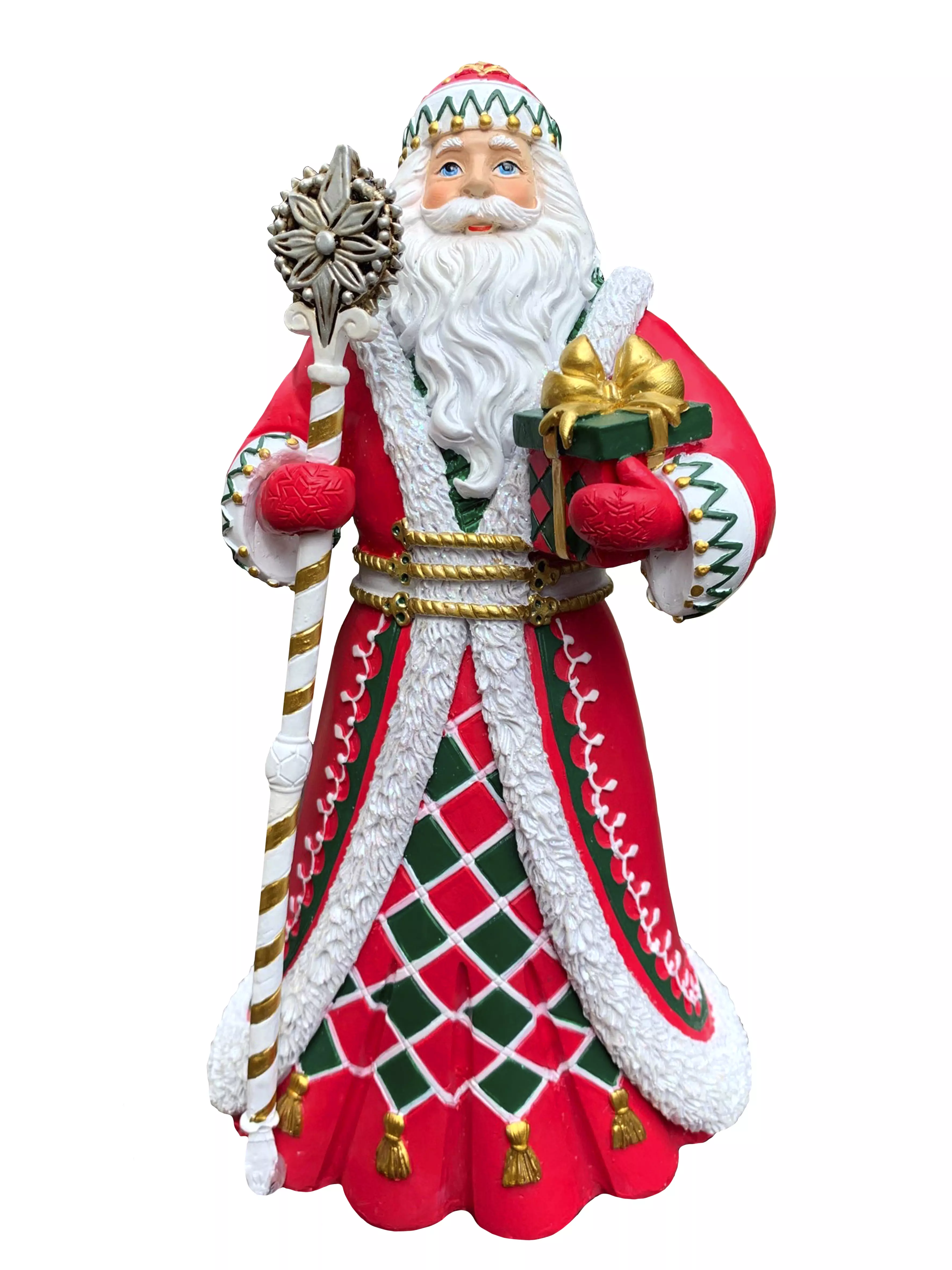 Новогоднее украшение Дед Мороз из полирезины / 12*25*15 см 87633