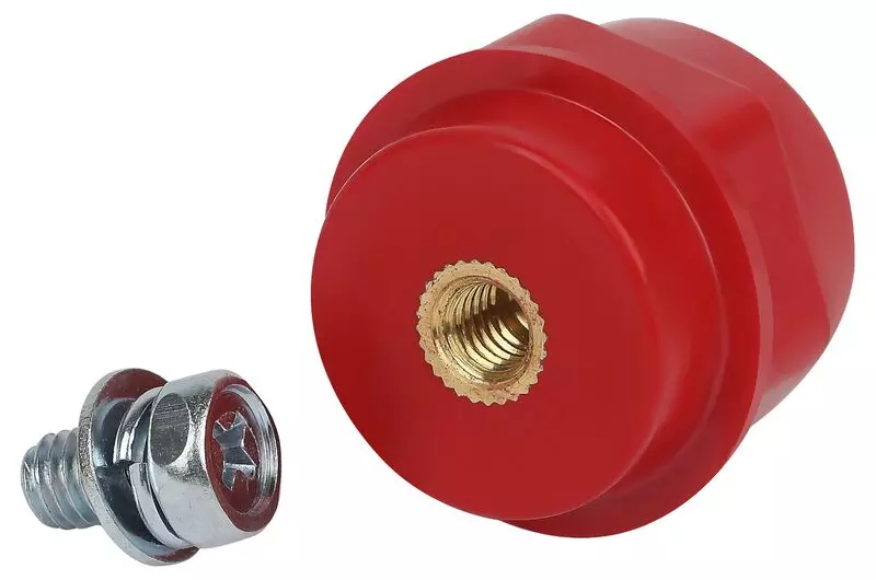 Изолятор SM-25 с болтом (Н25хD30мм М6) 6кВ ЭРА NO-224-148