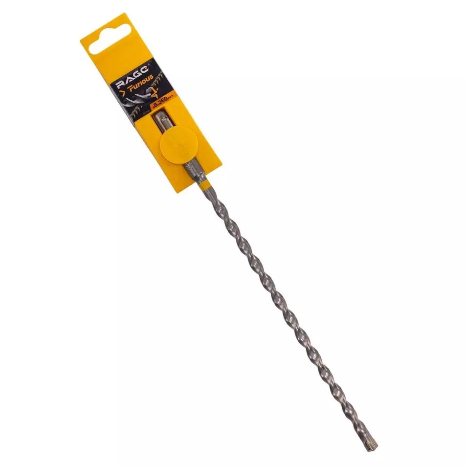 Бур SDS plus 4х4 8х260 мм RAGE Furious 567826