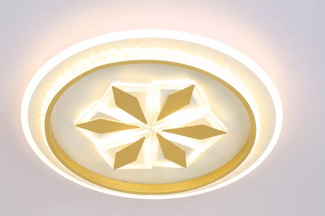 Светильник светодиодный потолочный Linvel MS 1106 Белый/золото 107W диммируемый пульт