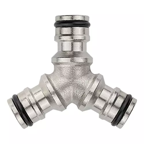 Тройник соединительный для шланга под коннектор латунный MPF ДС.070701