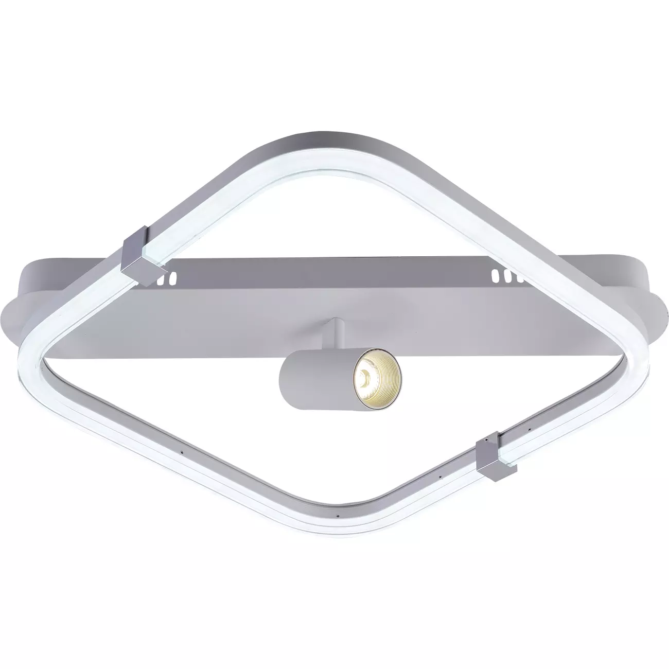 Люстра светодиодная 31+3Вт 3000-6500К пульт хром Escada 10280/1