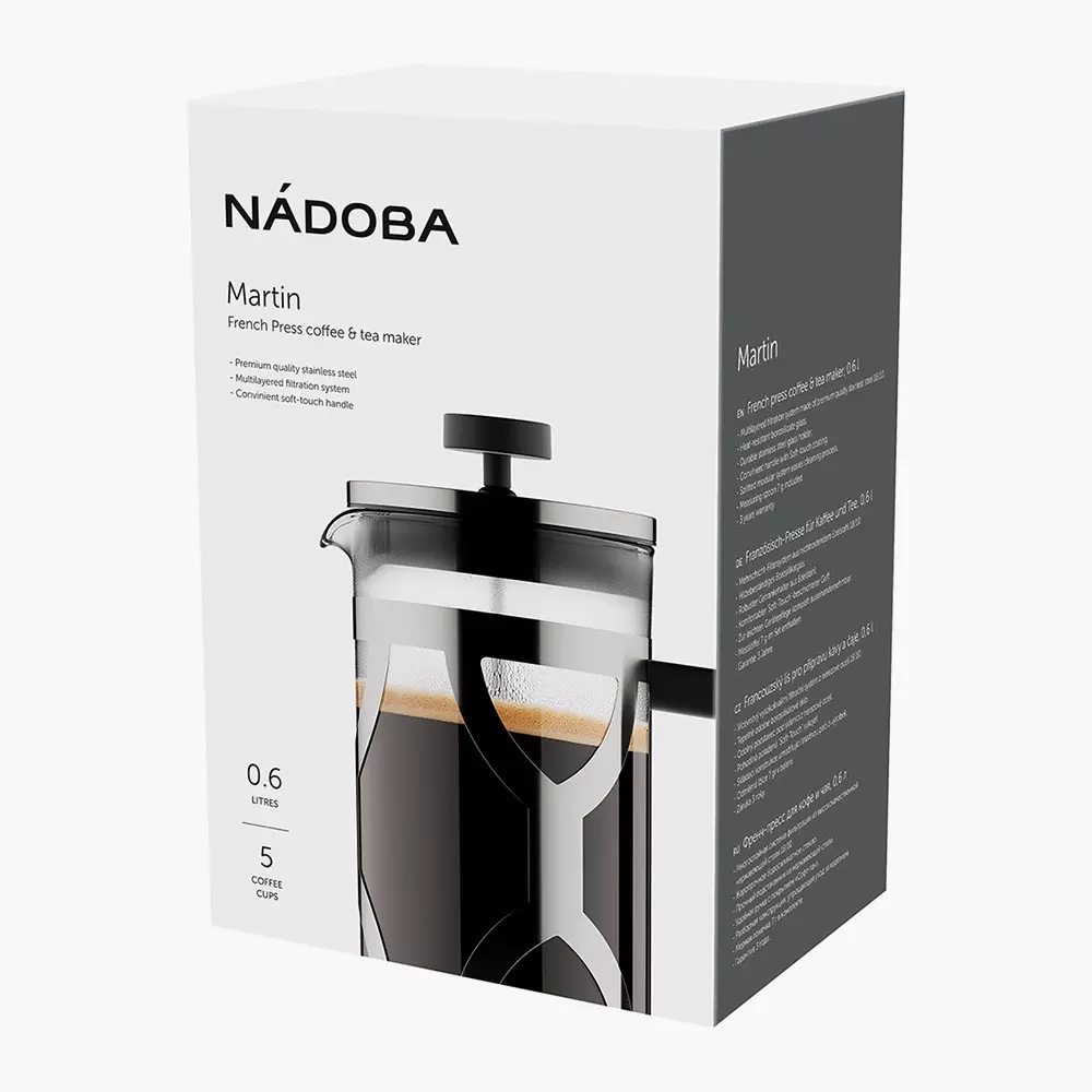 Френч-пресс 600 мл, NADOBA, серия MARTIN 733412