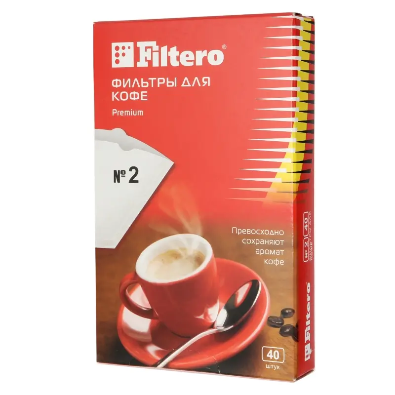 Фильтры для кофе Filtero, №2/40, белые