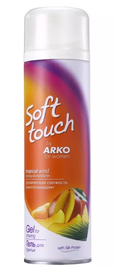 Гель для бритья Arko Soft touch для женщ Манго Мандарин 200мл