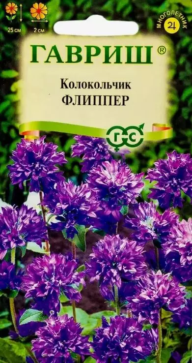 Семена цветов Колокольчик скученный Флиппер ГАВРИШ 0,01 г ц/п