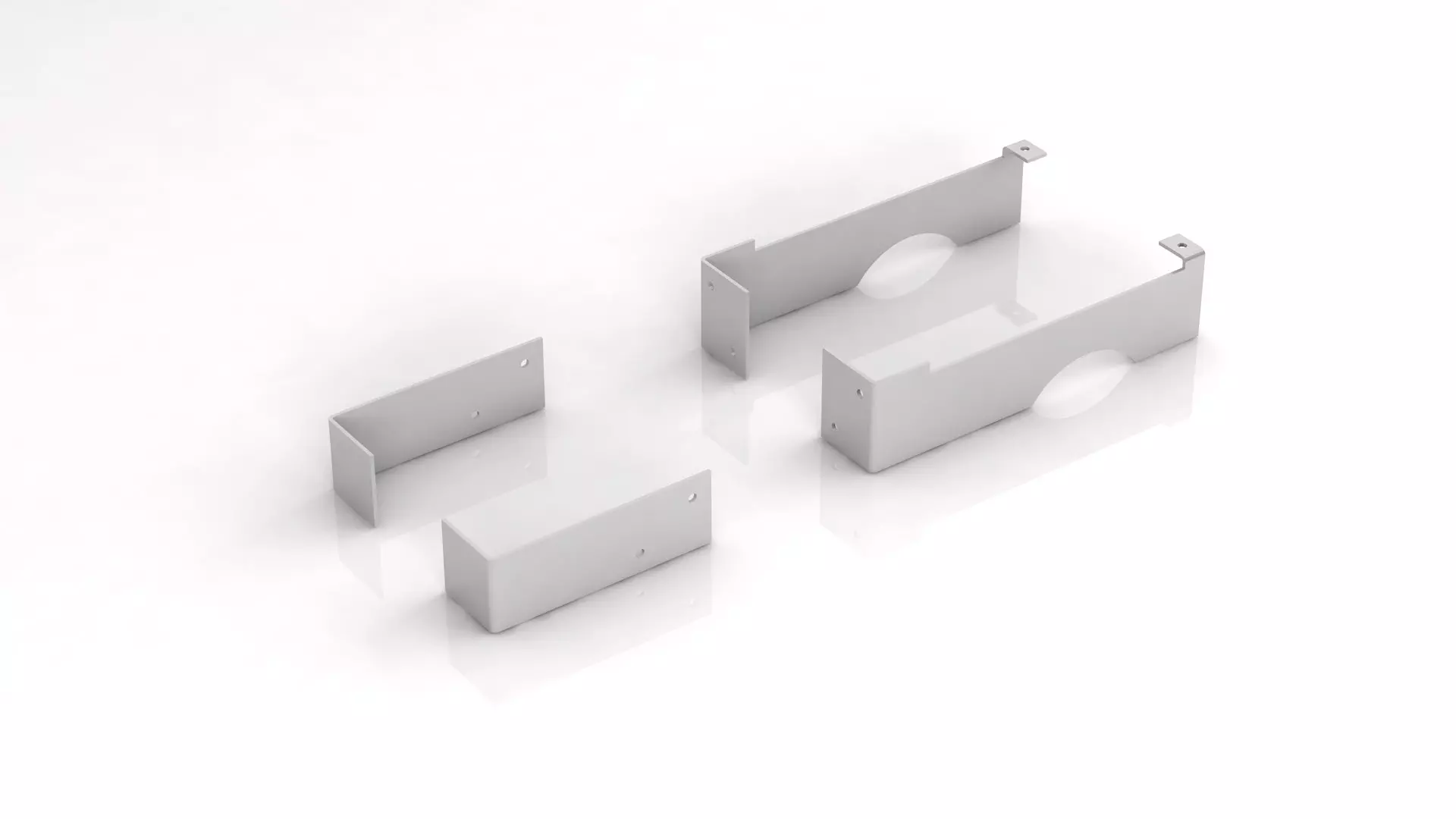 Кронштейн для экрана радиатора металлический 2 шт/уп