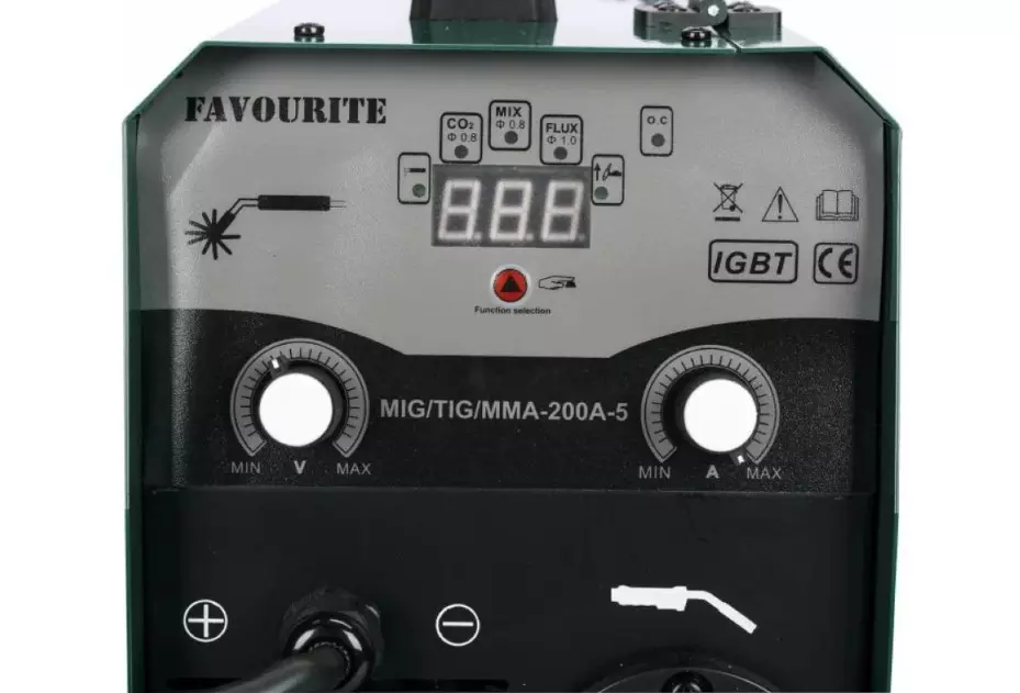 Сварочный аппарат инверторный FAVOURITE MIG/TIG/MMA-200A-1 для полуавтоматической сварки 200А-1