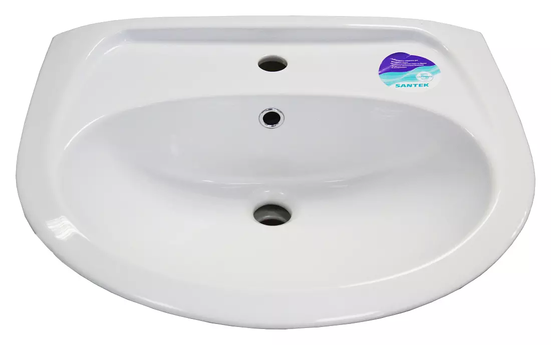 Раковина с пьедесталом 55х45х20 см Santek Bris 55 1.WH11.0.460 + 1WH110595