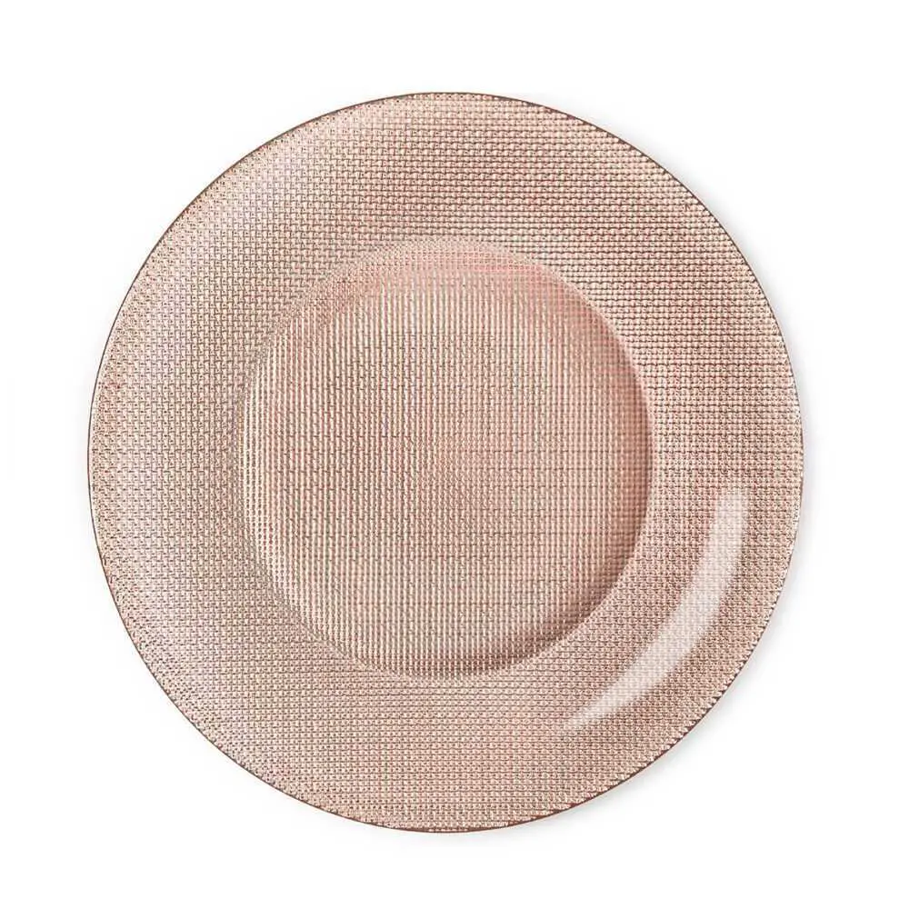 Тарелка обеденная 31 см Bormioli Rocco Inca розовый медный Б0039004