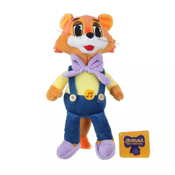 Мягкая игрушка Кот Леопольд 20 см, со звуком Мульти-Пульти M125350-20S-WOD