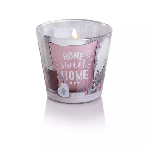 Cвеча ароматизированная в стакане 115 г Bartek Теплый и уютный дом/Warm@Cosy Home
