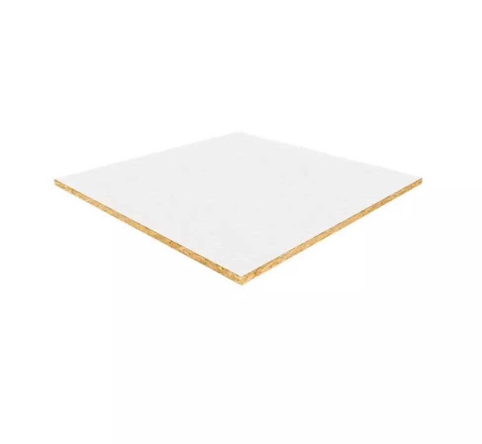 Потолочная плита для подвесного потолка 600х600х12 мм минеральная Рокфон Лилия A15/24 Board, белый