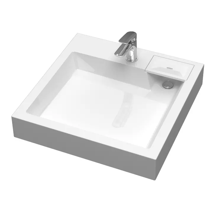 Раковина над стиральной машиной 60x60х9 см  Reflexion Sigma RX6060SI в комплекте сифон и крепёж