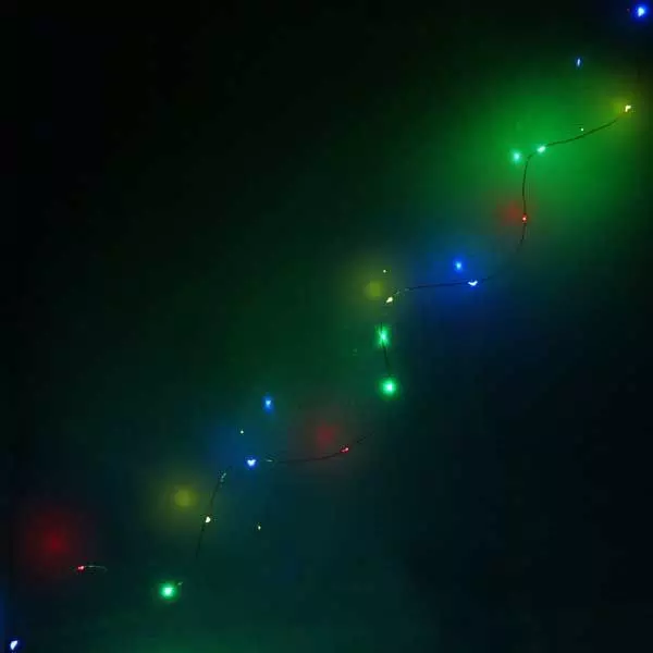 Гирлянда на батарейках Роса 1,5 м 15 ламп мультицвет 196-103