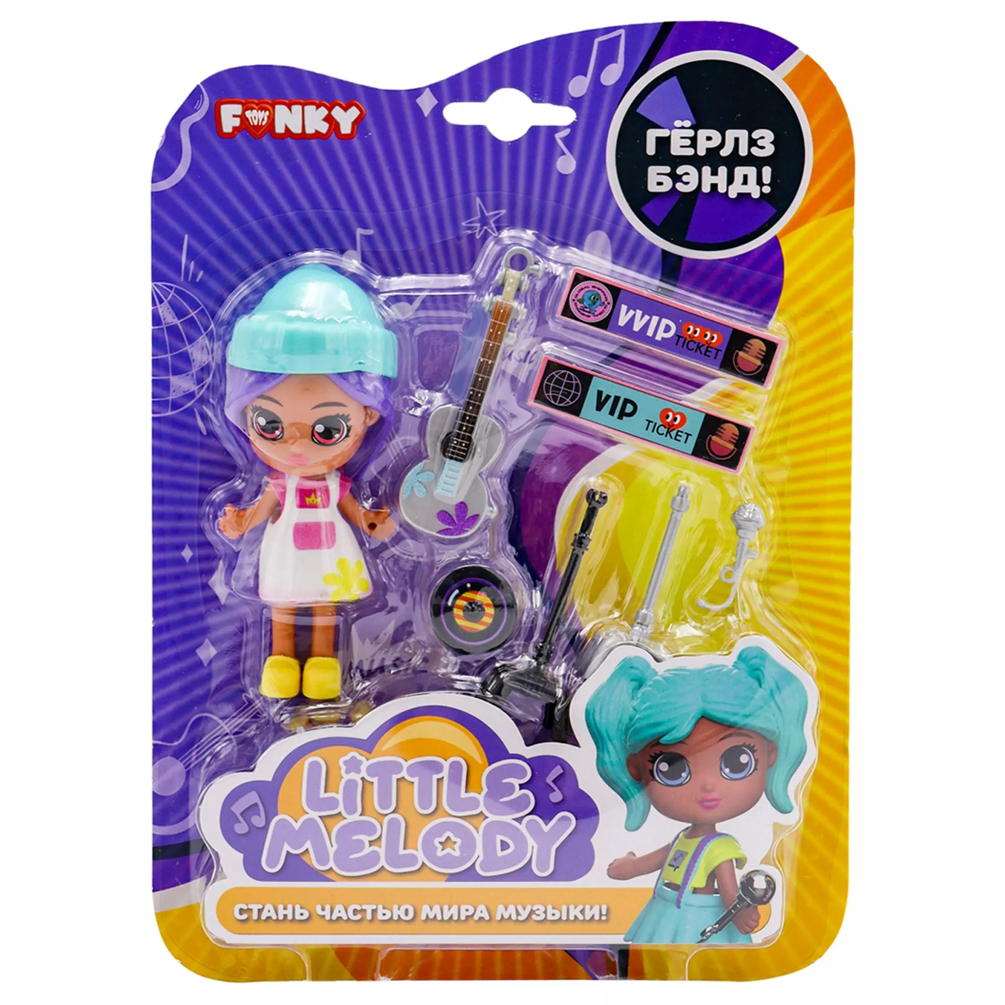 Игровой набор куколка Бритни с музыкальными аксессуарами Funky Toys FTk0081441-5