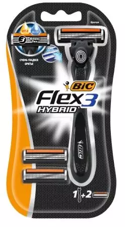 Станок для бритья Bic Flex 3 Hybrid (2 кассеты)