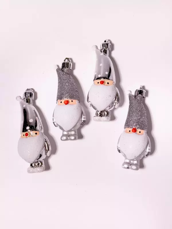 Елочные украшения пластик (4 шт) Волшебство на ветках VNVE-B52