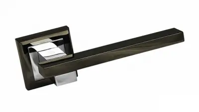 Дверная ручка квадрат PALIDORE 288 BH/PC черный никель/хром