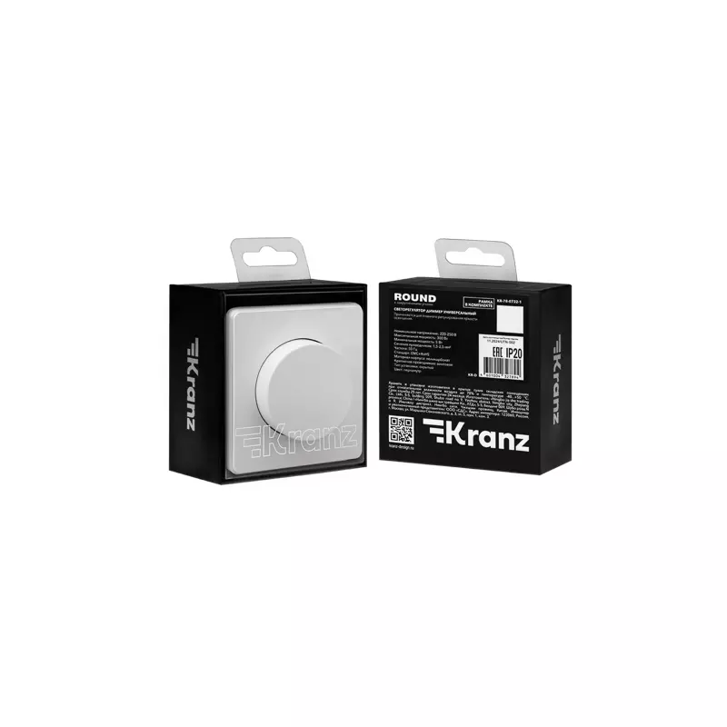 Диммер встраиваемый перламутр Kranz Miele Round KR-78-0732-1