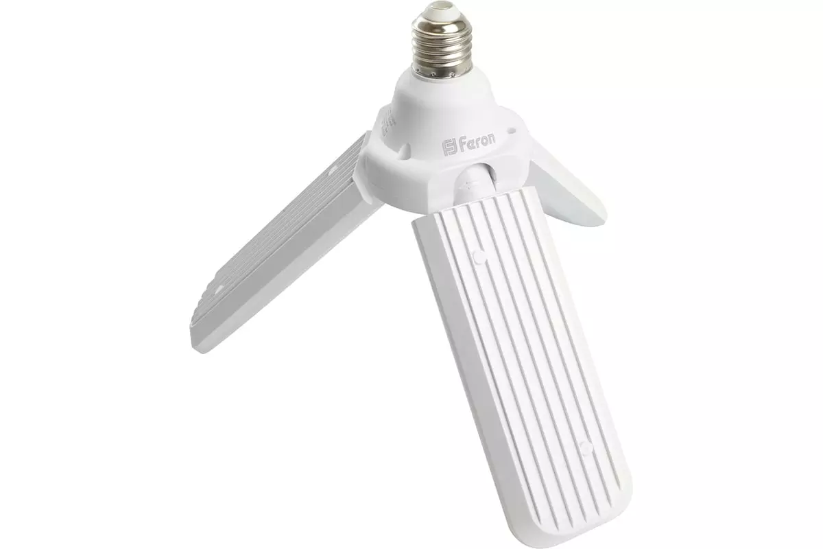 Светодиодная лампа Е27 220В 50Вт 6500К холодный свет 3 лепестка FERON 48772