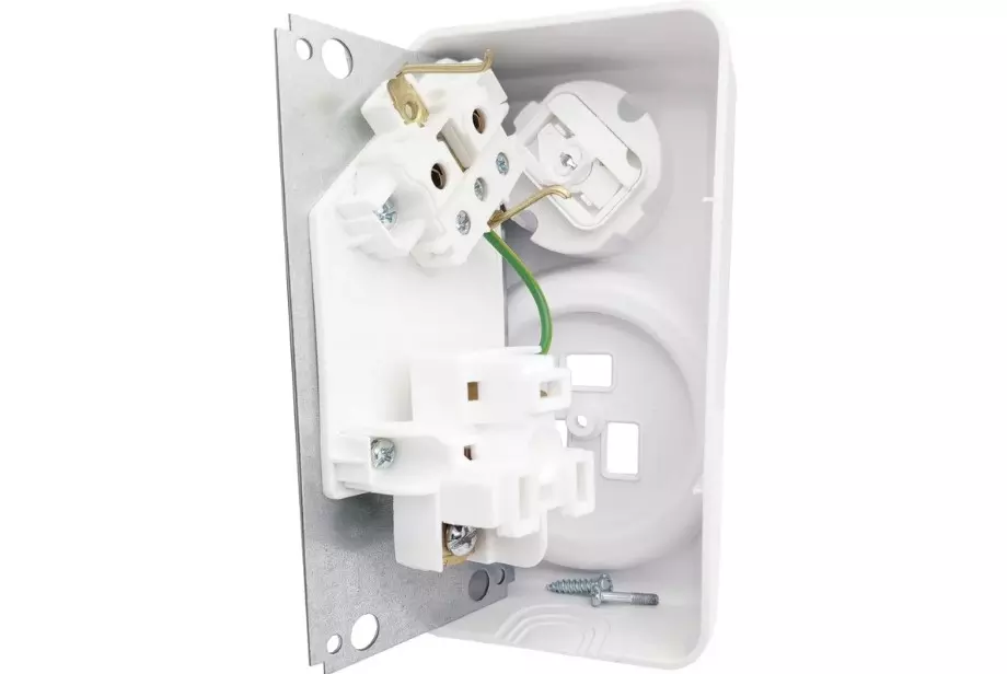 Розетка для электроплит накладная 32А+16А белый Bylectrica БРА32-016