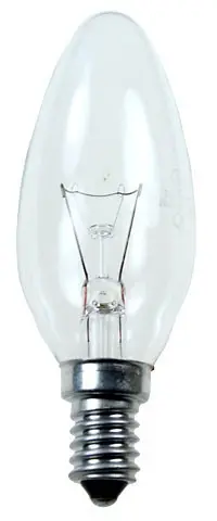 Лампа накаливания Е14 230В 60Вт свеча