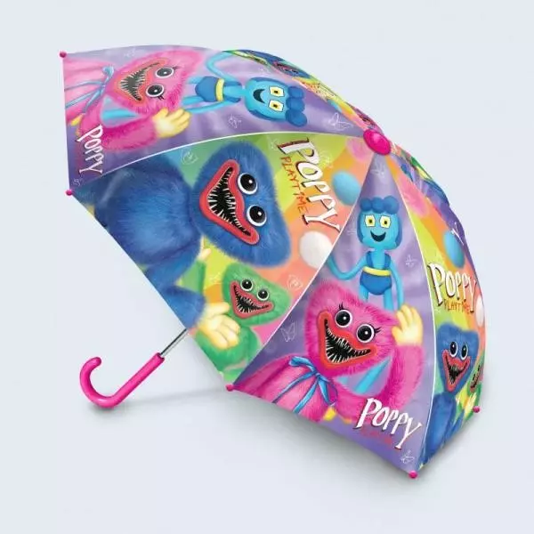 Зонт детский хаги ваги r-50см, прозрачный, полуавтомат ИГРАЕМ ВМЕСТЕ в кор.5*12шт