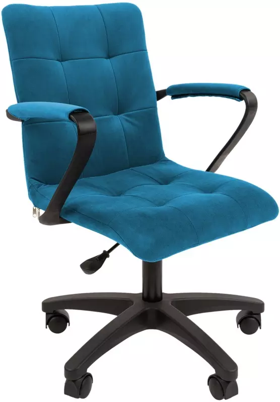 Кресло компьютерное Chairman Т-75 ткань, бирюзовый, пластик