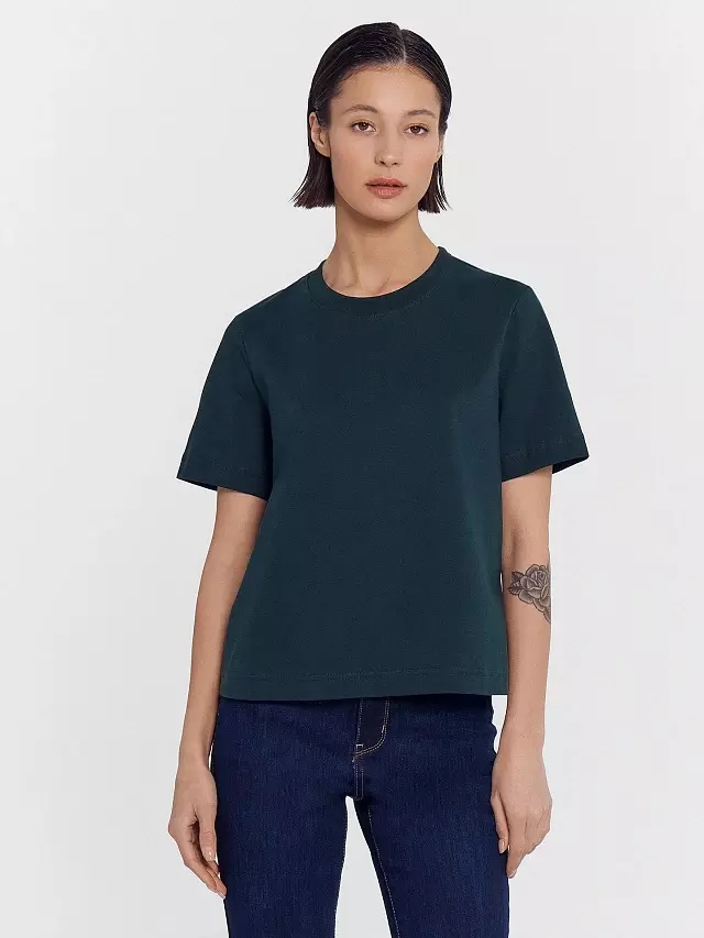 Футболка женская Mark Formelle 112866 пыльная зелень, р-р 164/170-104-110 (52 / XXL)