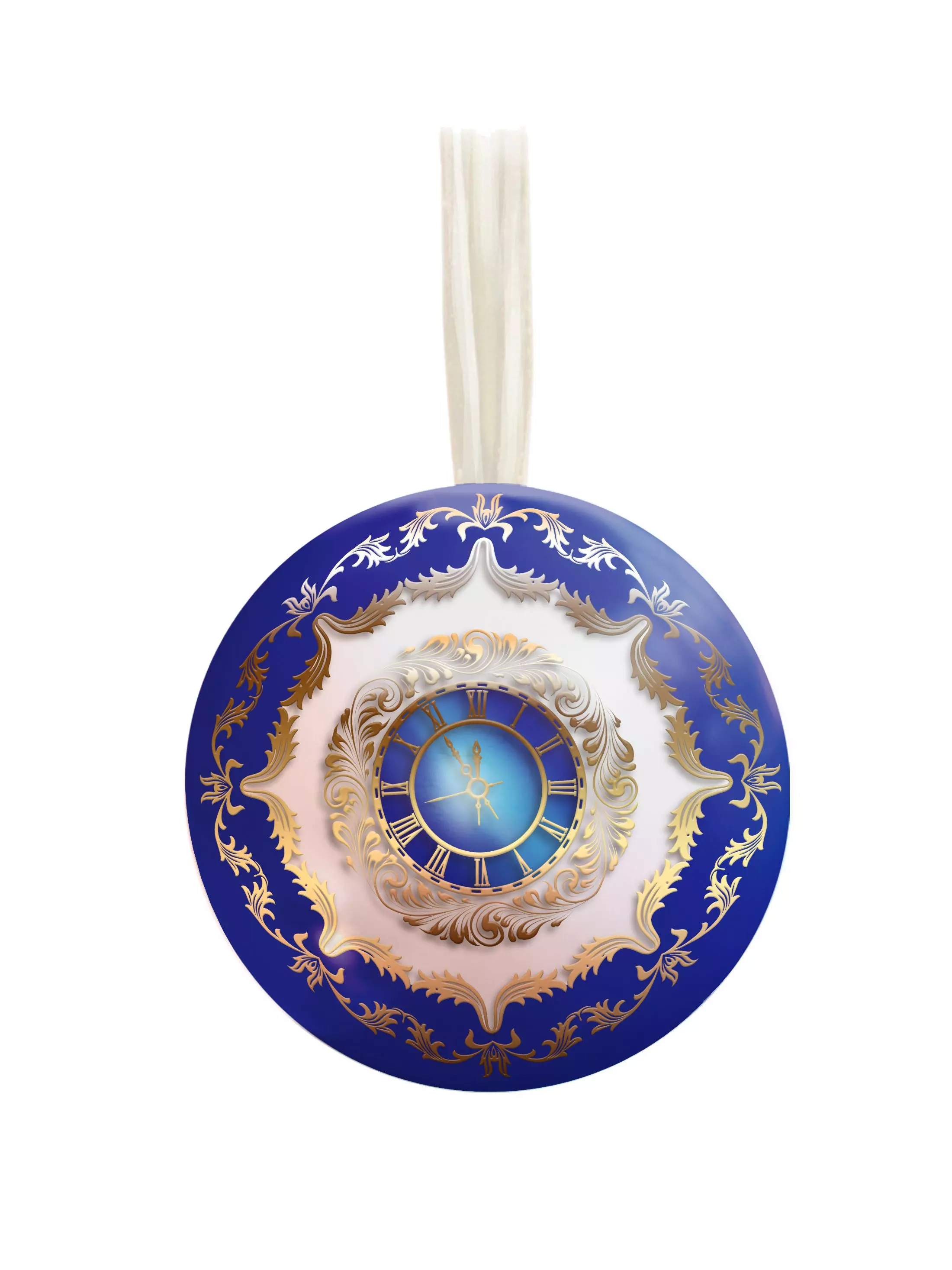 Новогоднее подвесное елочное украшение Шар 6,5 см с пожеланием внутри 95091